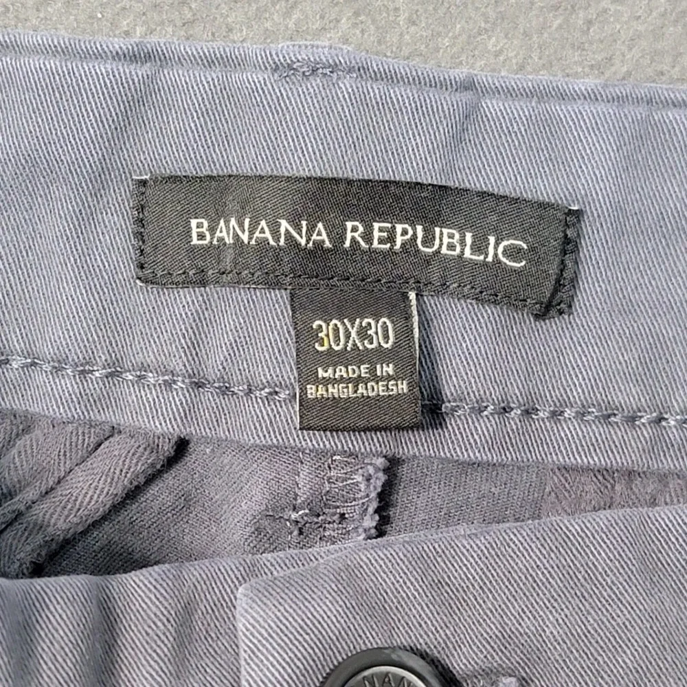 EUC Banana Republic Traveler Slim Fit Pants Mens 30x30 Navy Blue Stretch‎ Chino